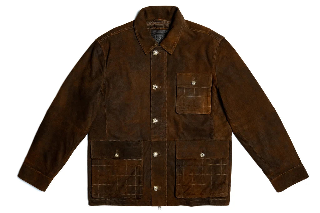 Martin Dingman Greystone Lightweight Goat Suede Safari Jacket