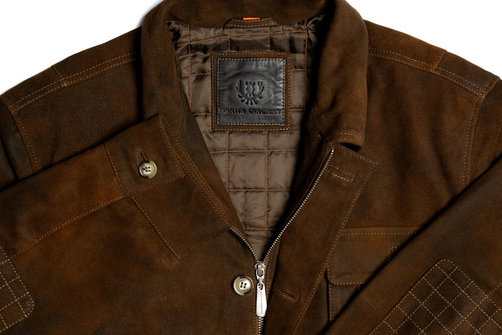 Martin Dingman Greystone Lightweight Goat Suede Safari Jacket