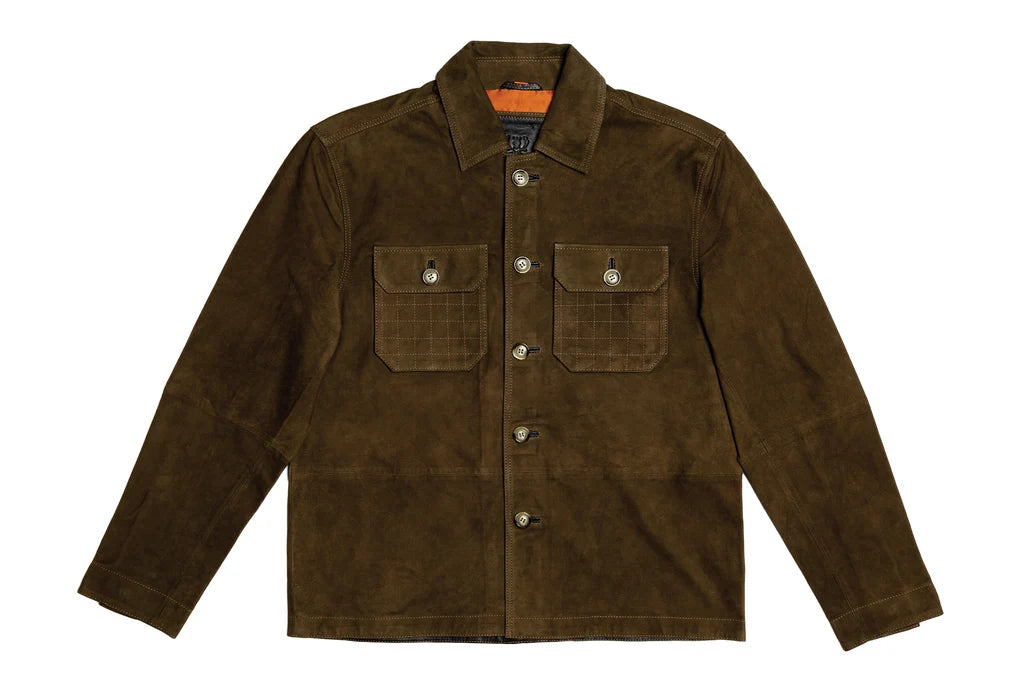 Martin Dingman Yorkshire Lightweight Goat Suede Shirt Jacket