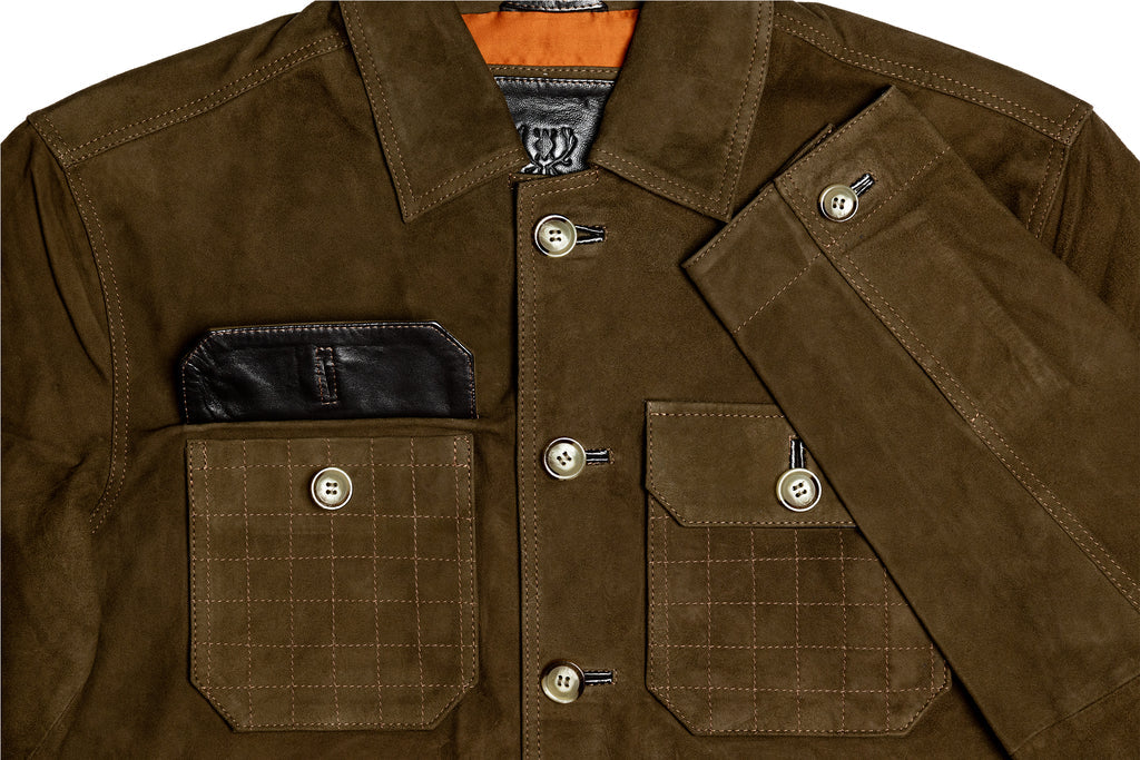 Martin Dingman Yorkshire Lightweight Goat Suede Shirt Jacket