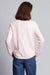 Minnie Rose Cotton Cashmere Pearl Button Shirt with Stitching