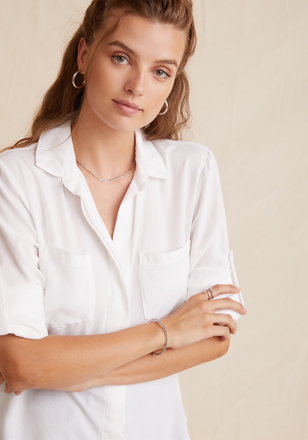 Bella Dahl Split Back Button Down