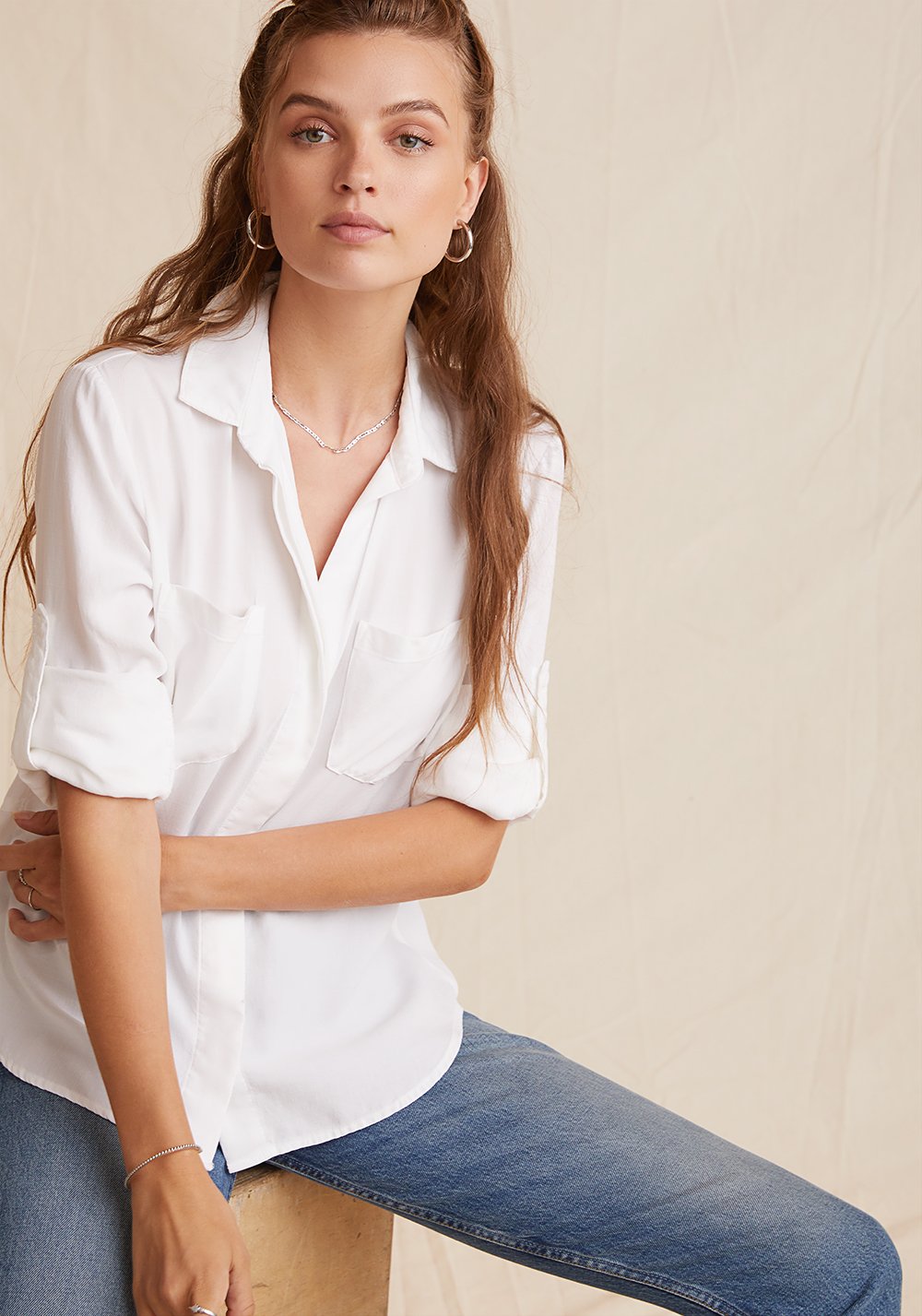 Bella Dahl Split Back Button Down