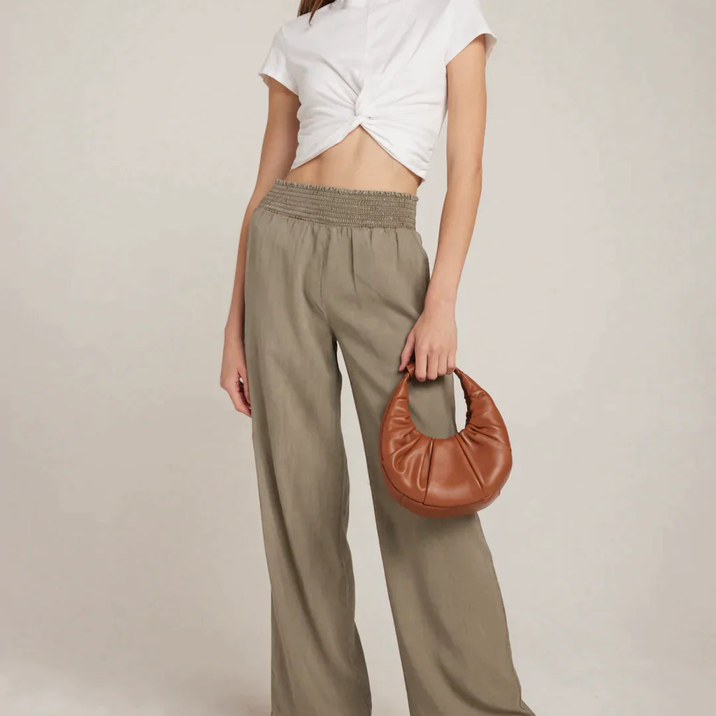 Bella Dahl Smocked Waist Wide Leg Pants