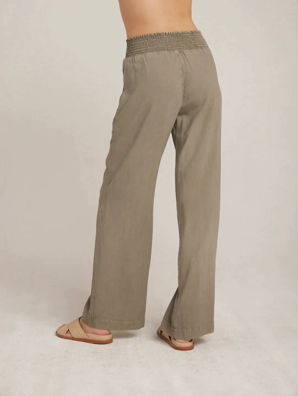 Bella Dahl Smocked Waist Wide Leg Pants