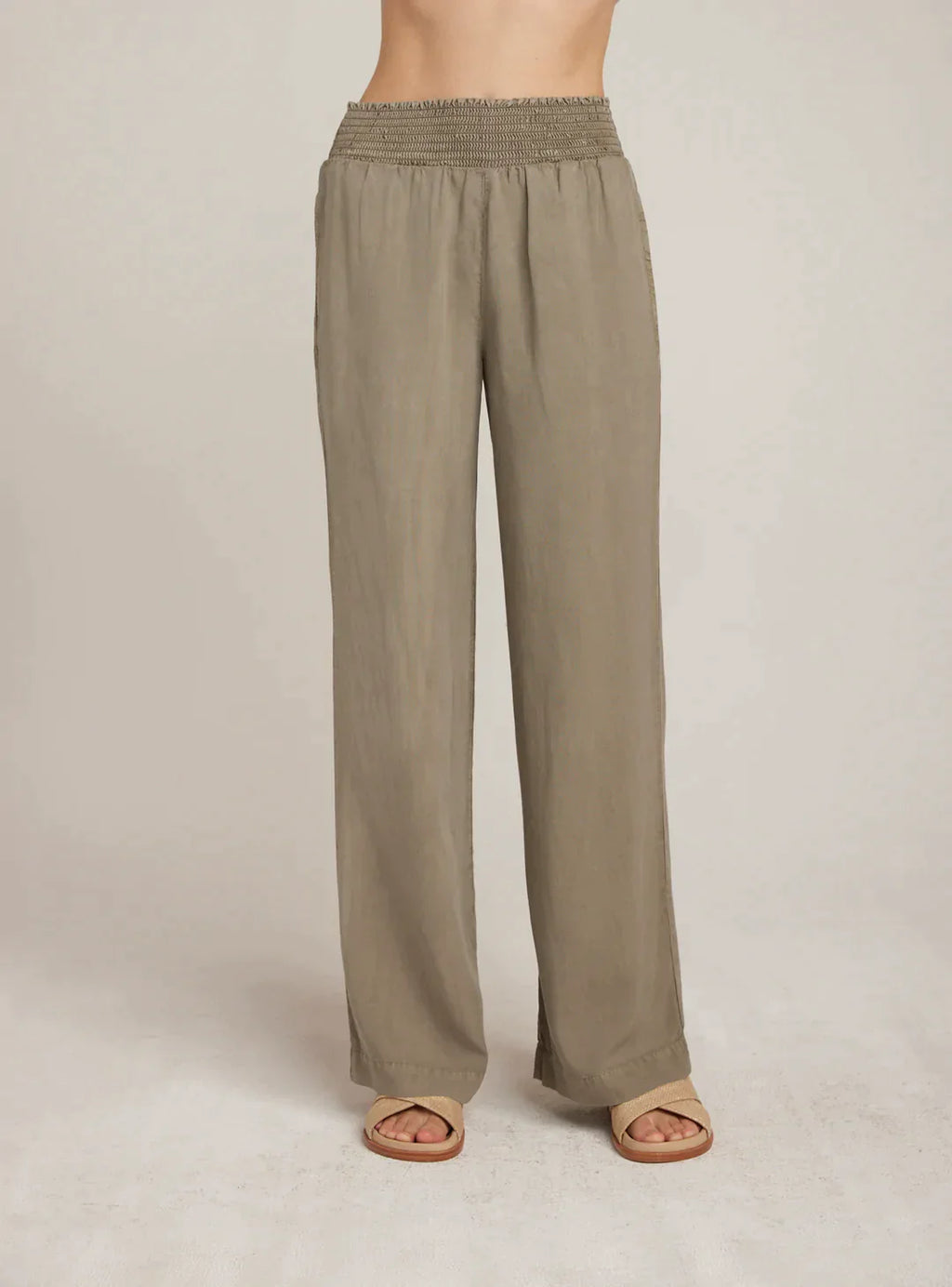 Bella Dahl Smocked Waist Wide Leg Pants