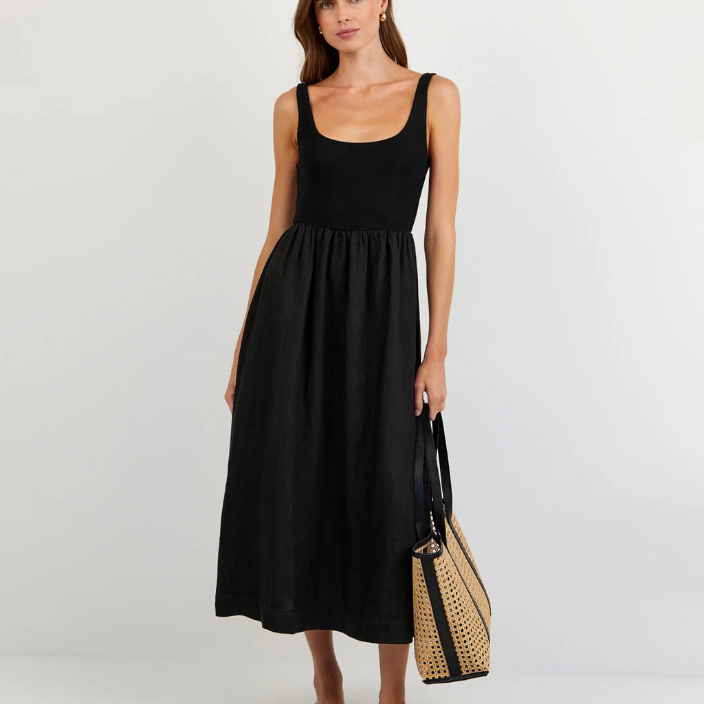 Bella Dahl Sleeveless Knit Combo Dress
