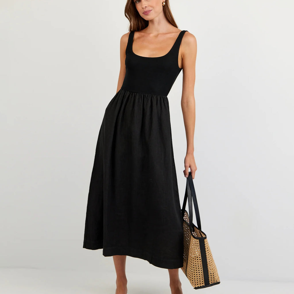 Bella Dahl Sleeveless Knit Combo Dress