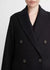 Vince Brushed Wool-Blend Double-Breasted Coat