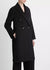 Vince Brushed Wool-Blend Double-Breasted Coat