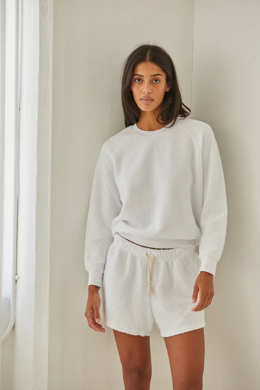 Perfect White Tee Sami Summer Boucle Raglan Sweatshirt