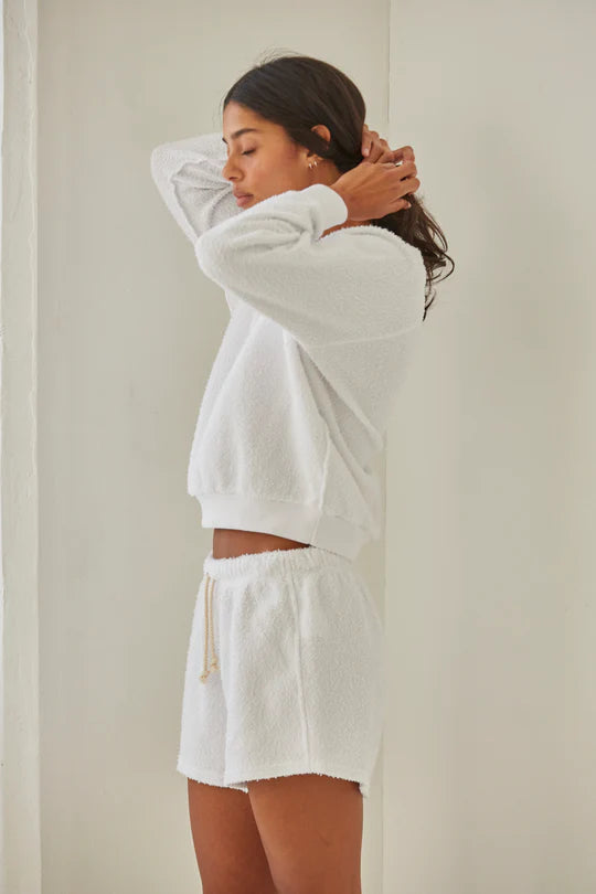 Perfect White Tee Sami Summer Boucle Raglan Sweatshirt