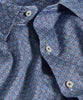 David Donahue Denim Textured Neat Print Sport Shirt