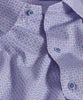 David Donahue Lilac & Blue Micro Geometric Print Sport Shirt
