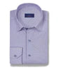 David Donahue Lilac & Blue Micro Geometric Print Sport Shirt
