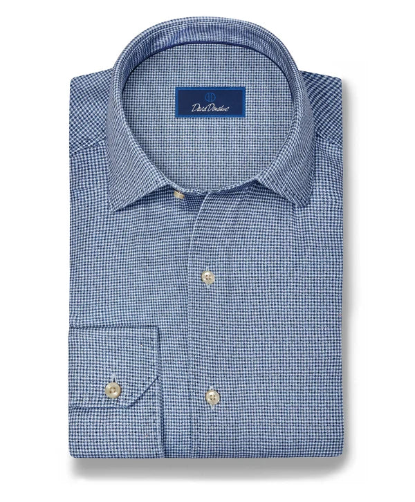 David Donahue Knit Sport Shirt