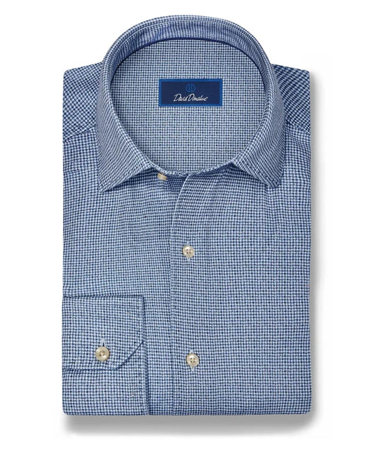 David Donahue Knit Sport Shirt