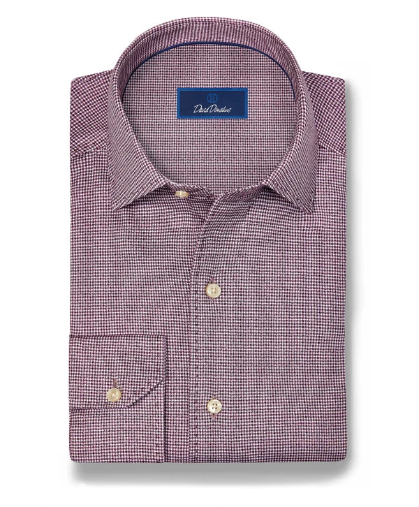 David Donahue Knit Sport Shirt