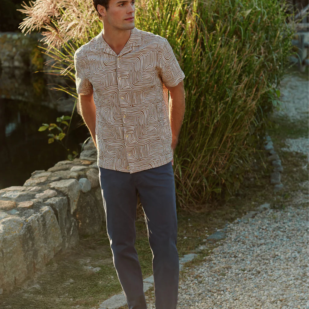 Fair Harbor Castaway Textured Camp Shirt