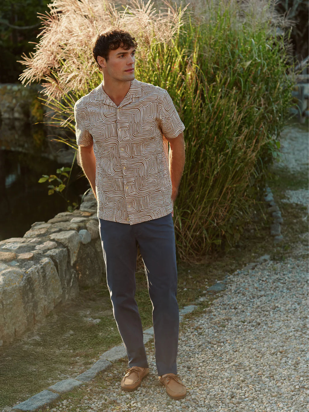 Fair Harbor Castaway Textured Camp Shirt