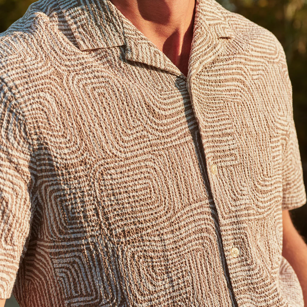 Fair Harbor Castaway Textured Camp Shirt