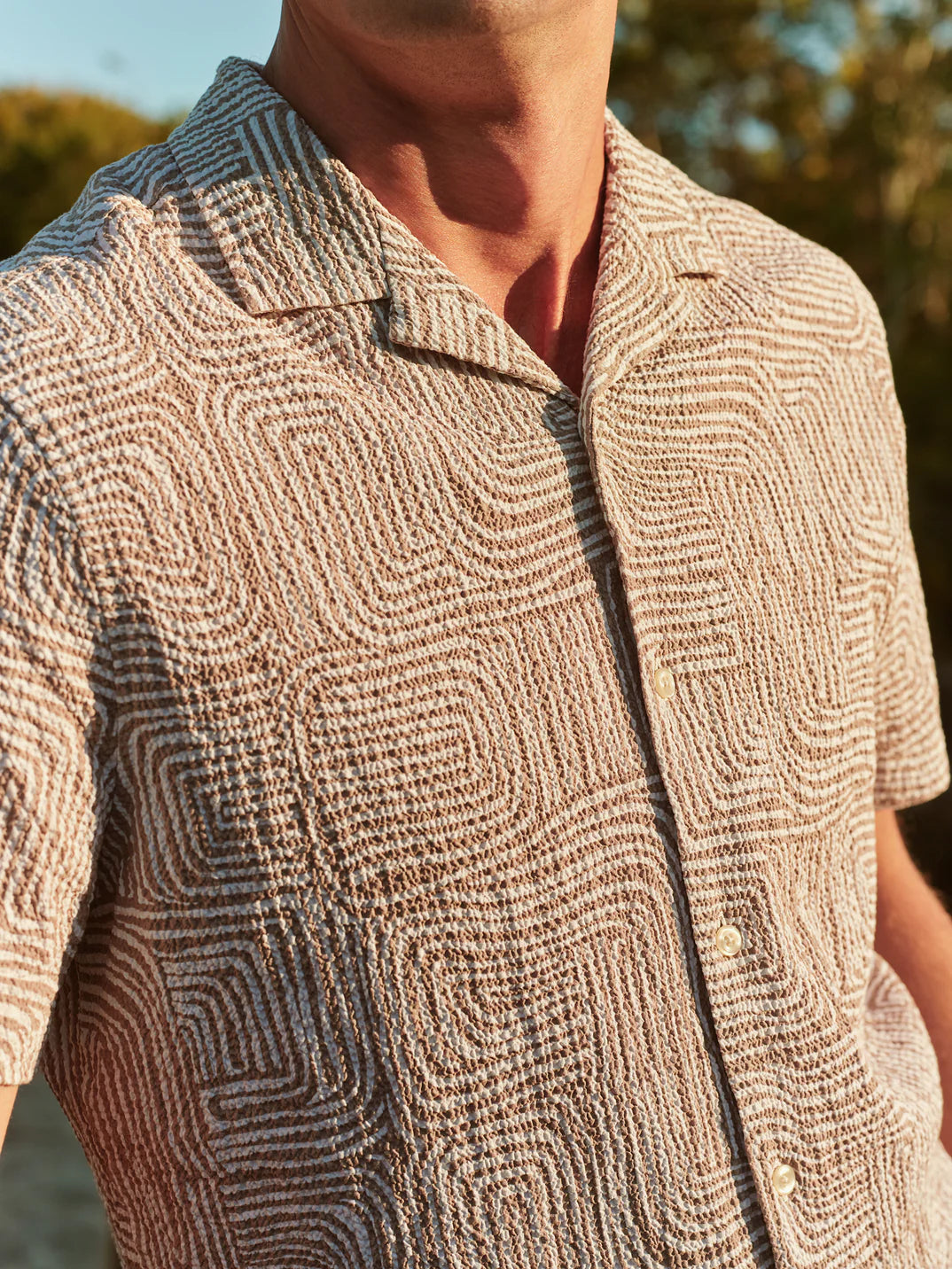 Fair Harbor Castaway Textured Camp Shirt