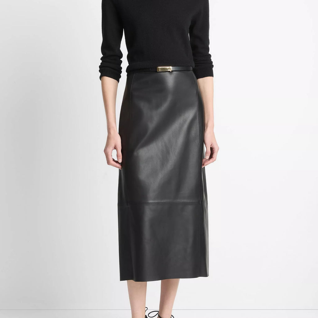 Vince Cashmere-Silk Three-Quarter-Sleeve Mock-Neck Sweater