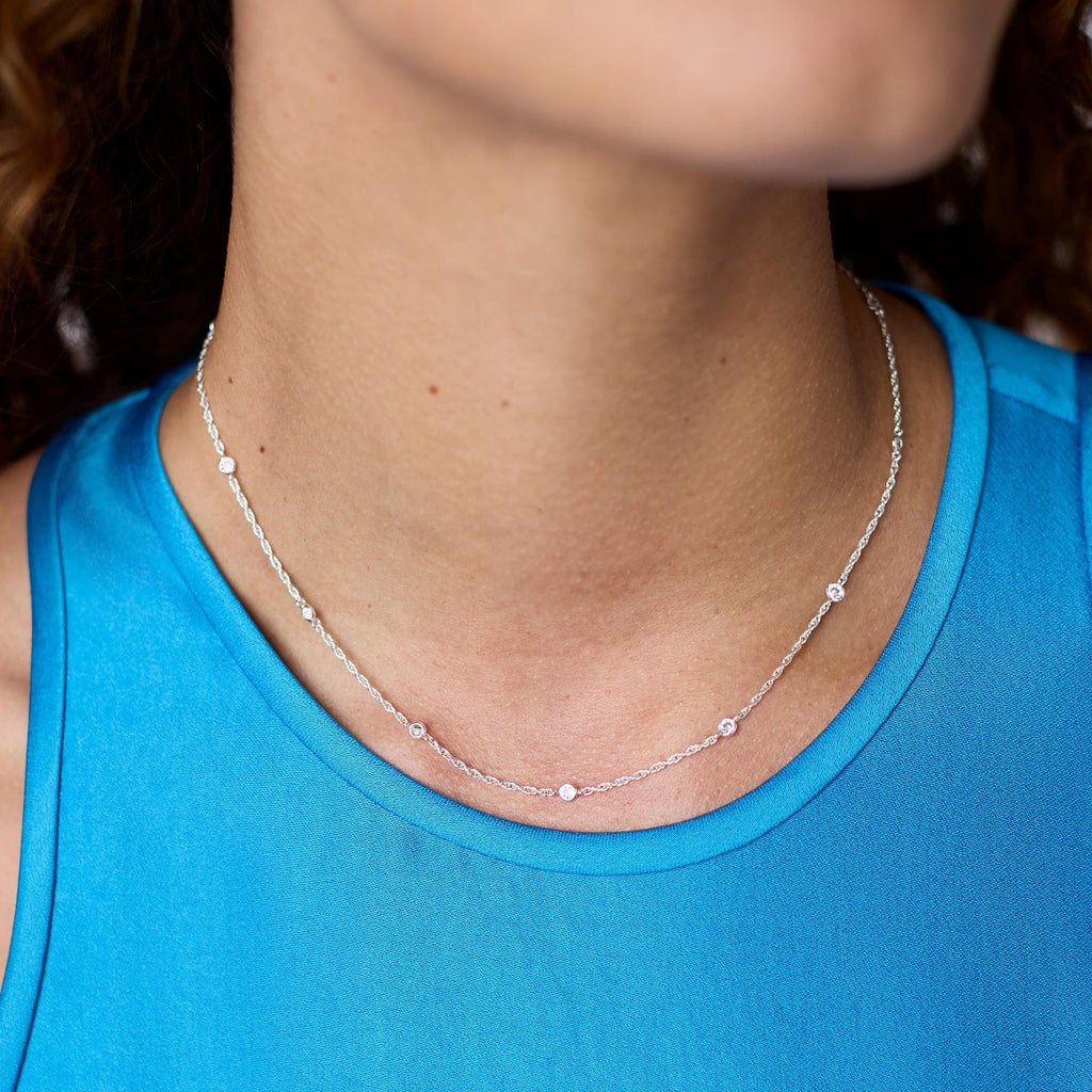 Julie Vos Celeste Delicate Station Necklace