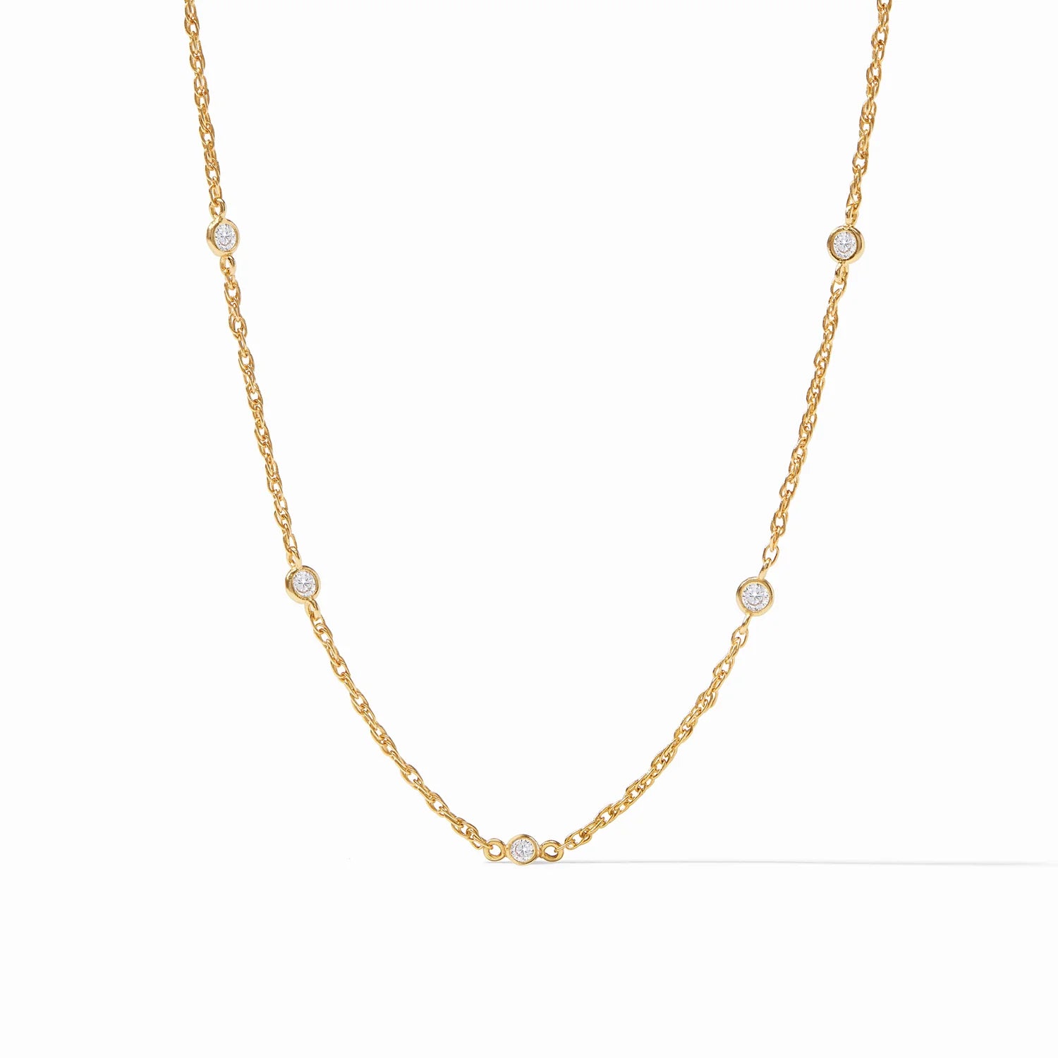 Julie Vos Celeste Delicate Station Necklace