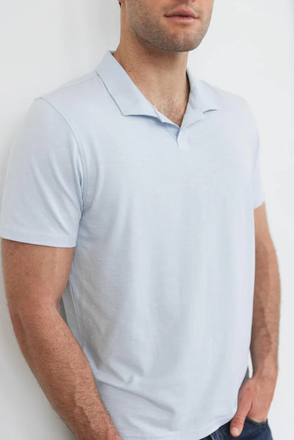 Orchard & Broome Hogan Cotton Stretch Slub Polo