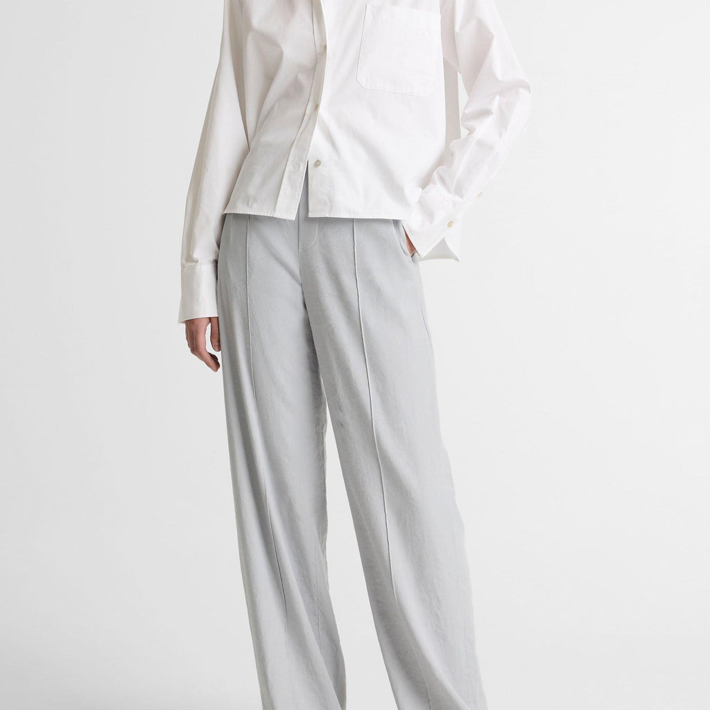 Vince Cotton Cropped Button-Front Shirt