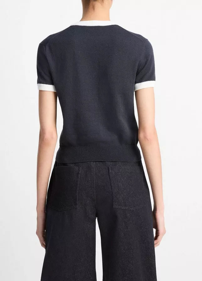 Vince Cotton Ringer Sweater T-Shirt