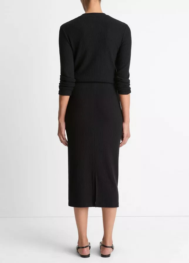 Vince Cozy Rib Midi Skirt