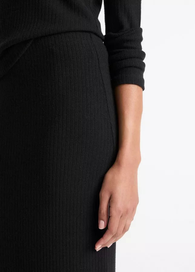 Vince Cozy Rib Midi Skirt