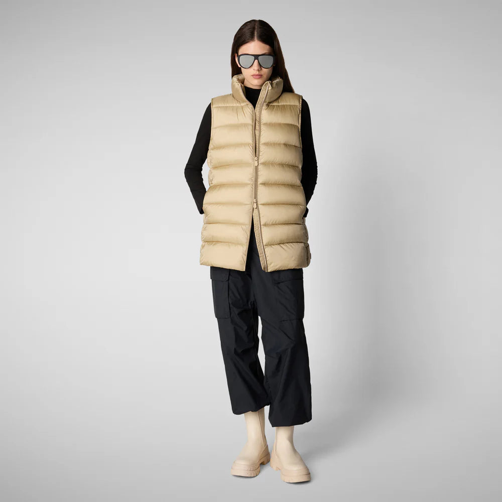 Save The Duck Women's Quilted Vest Coral