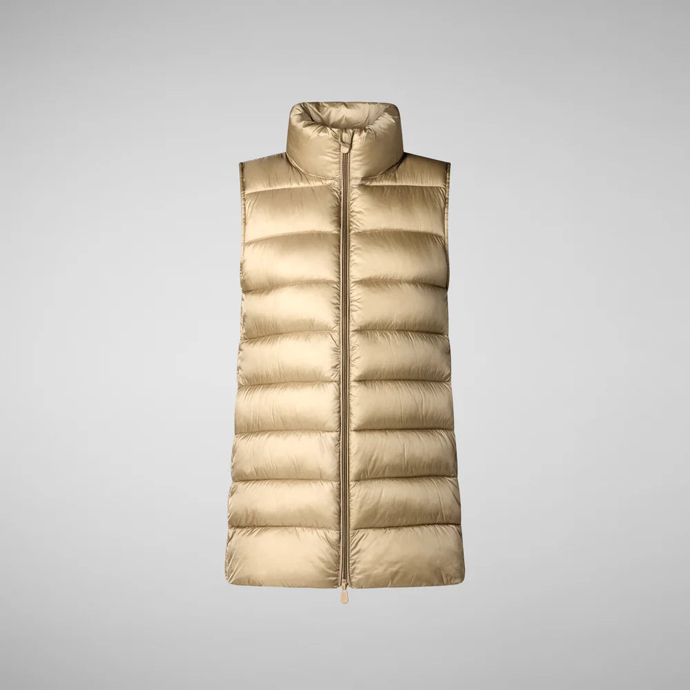 Save The Duck Women's Quilted Vest Coral