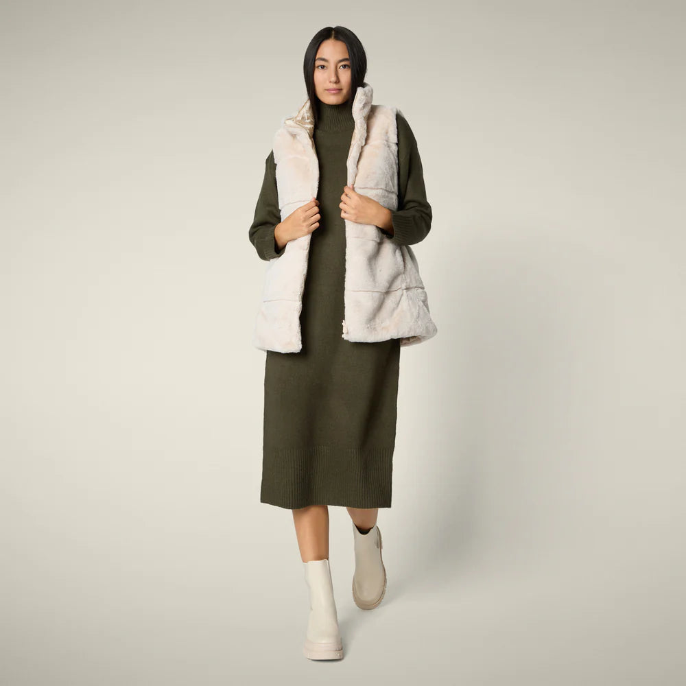 Save The Duck Women's Nives Reversible Faux Fur Vest