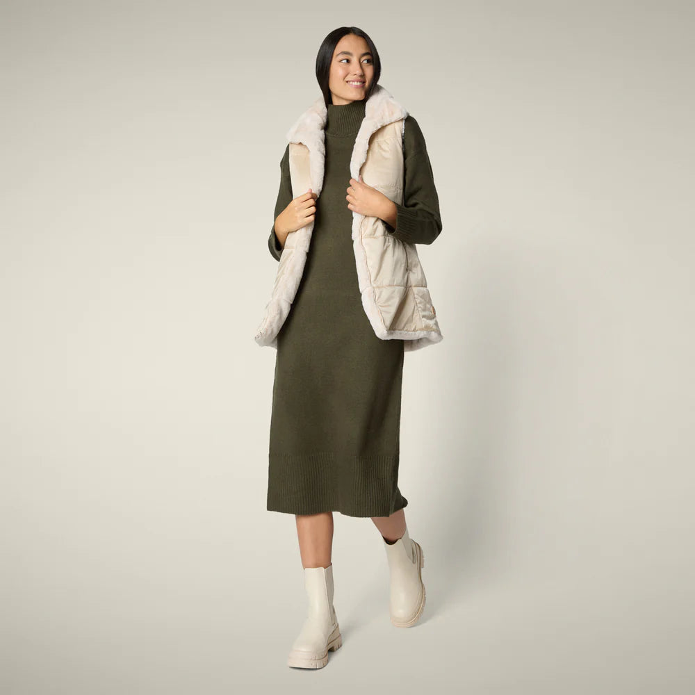 Save The Duck Women's Nives Reversible Faux Fur Vest