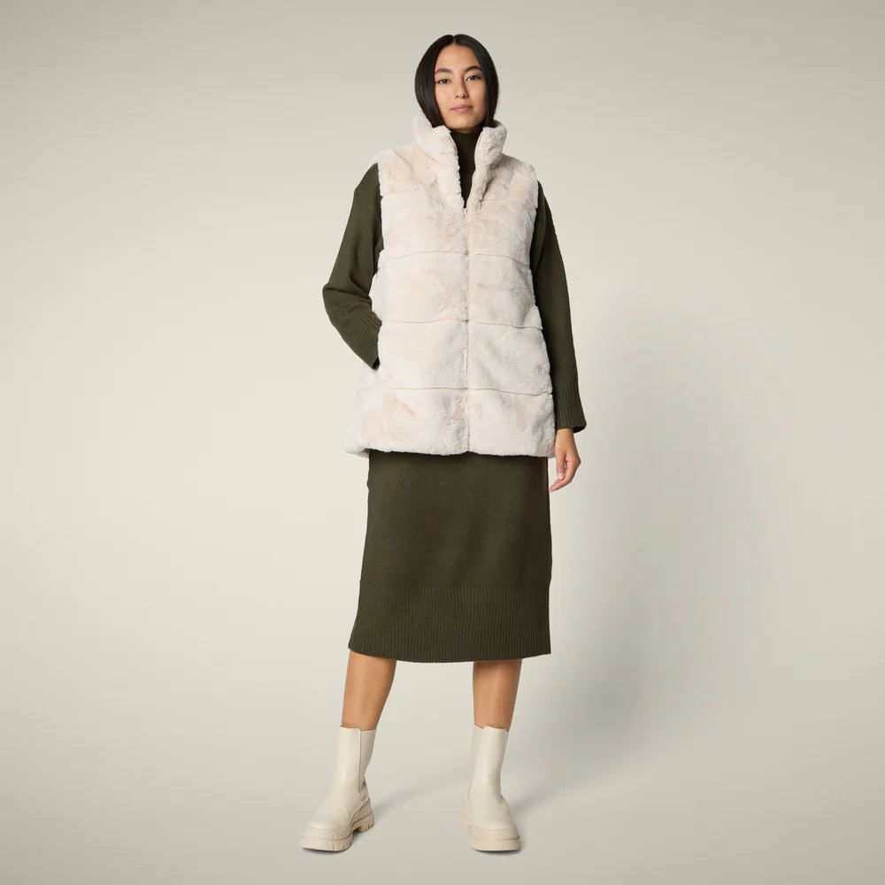 Save The Duck Women's Nives Reversible Faux Fur Vest
