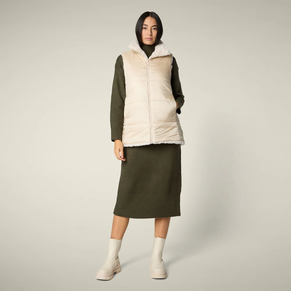 Save The Duck Women's Nives Reversible Faux Fur Vest