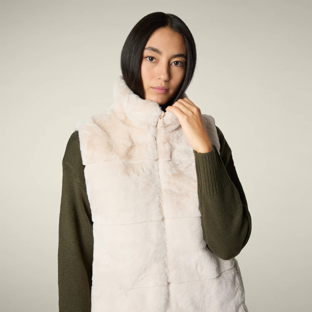 Save The Duck Women's Nives Reversible Faux Fur Vest