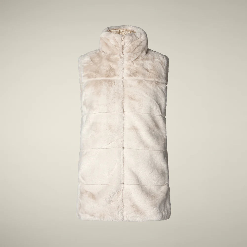 Save The Duck Women's Nives Reversible Faux Fur Vest