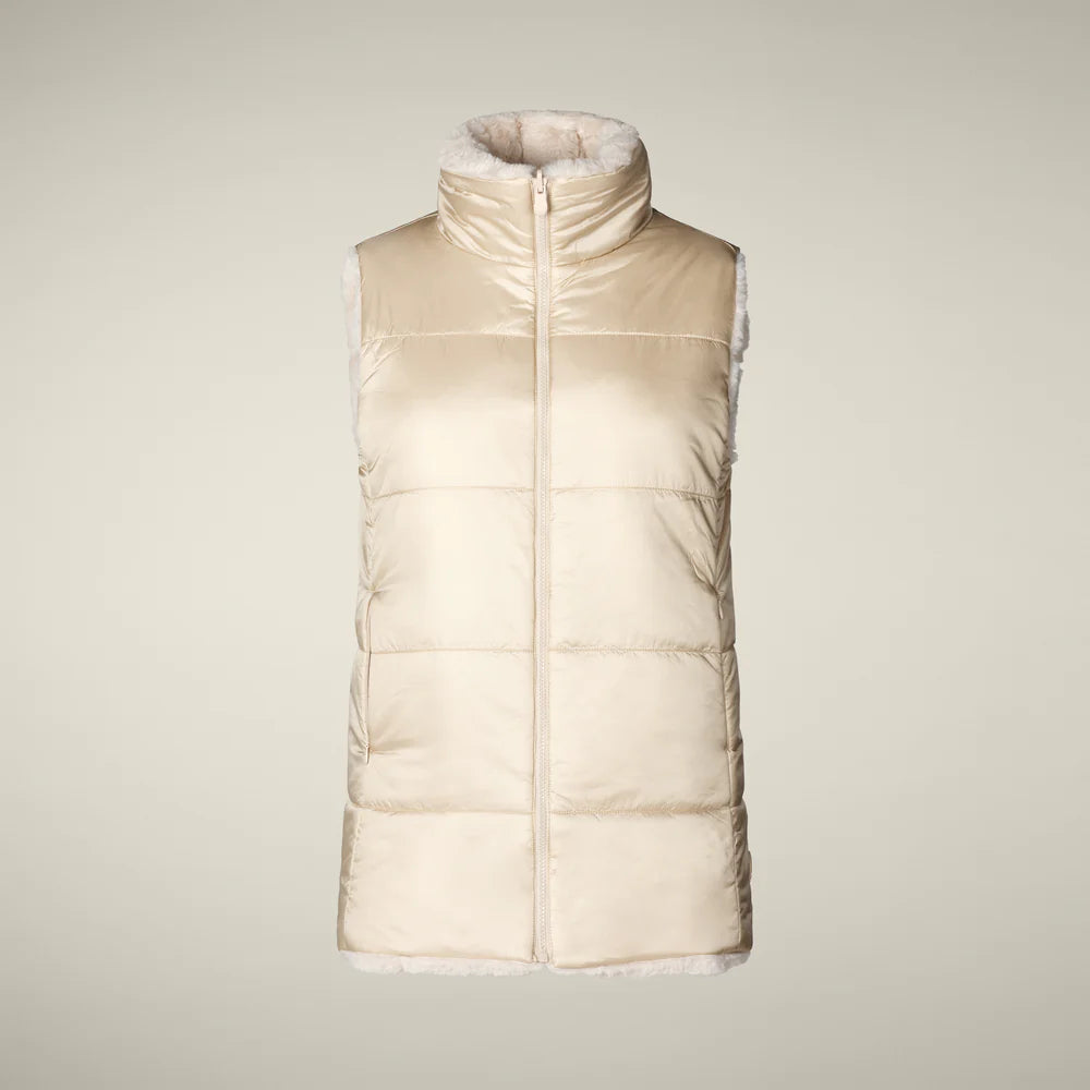 Save The Duck Women's Nives Reversible Faux Fur Vest