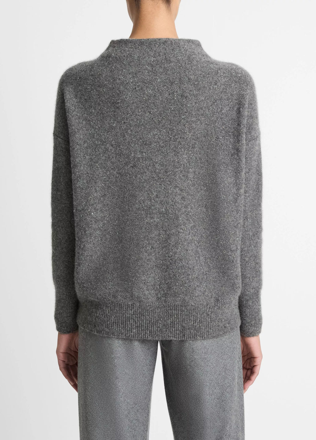 Vince  Donegal Cashmere Funnel-Neck Sweater