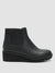 Eileen Fisher Chelsea Wedge Washed Leather Bootie