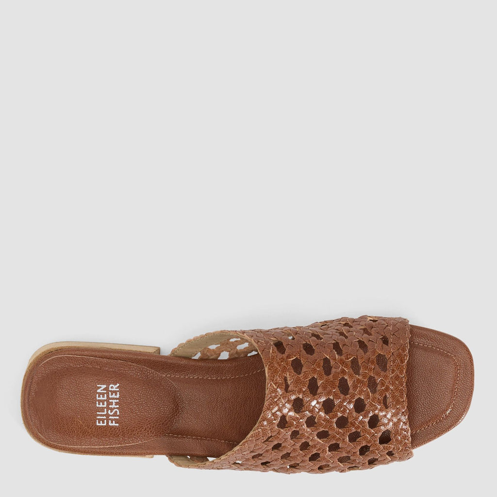 Eileen Fisher Folie Woven Leather Slide Sandal