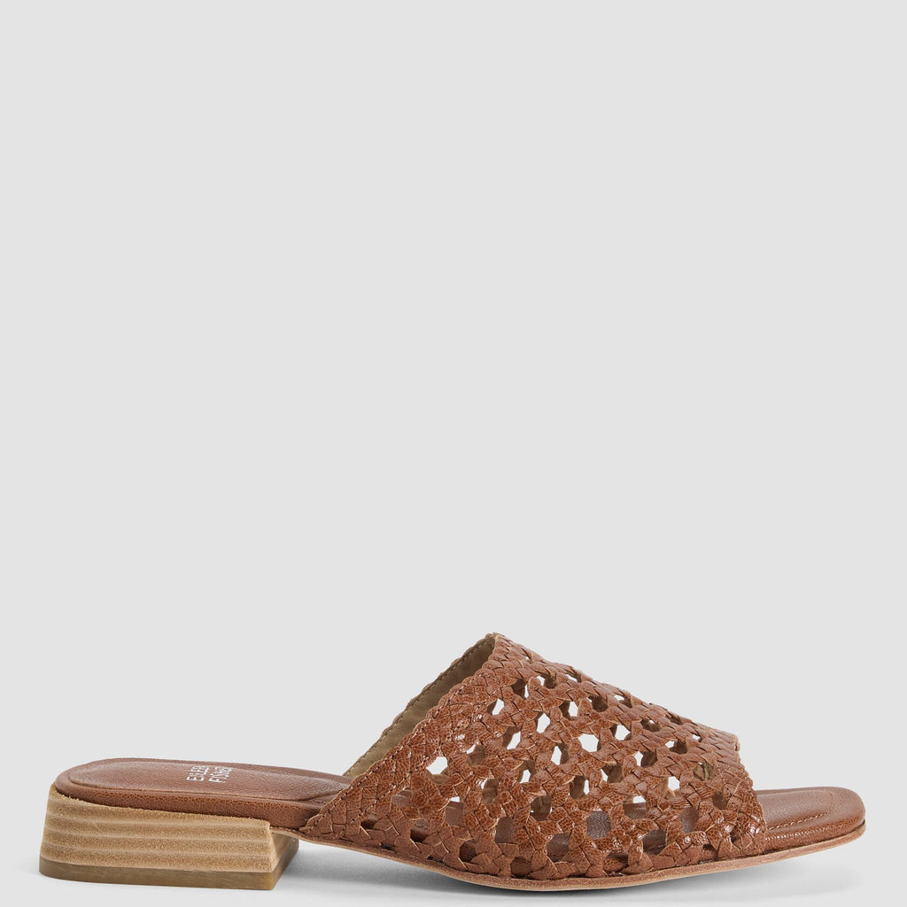 Eileen Fisher Folie Woven Leather Slide Sandal