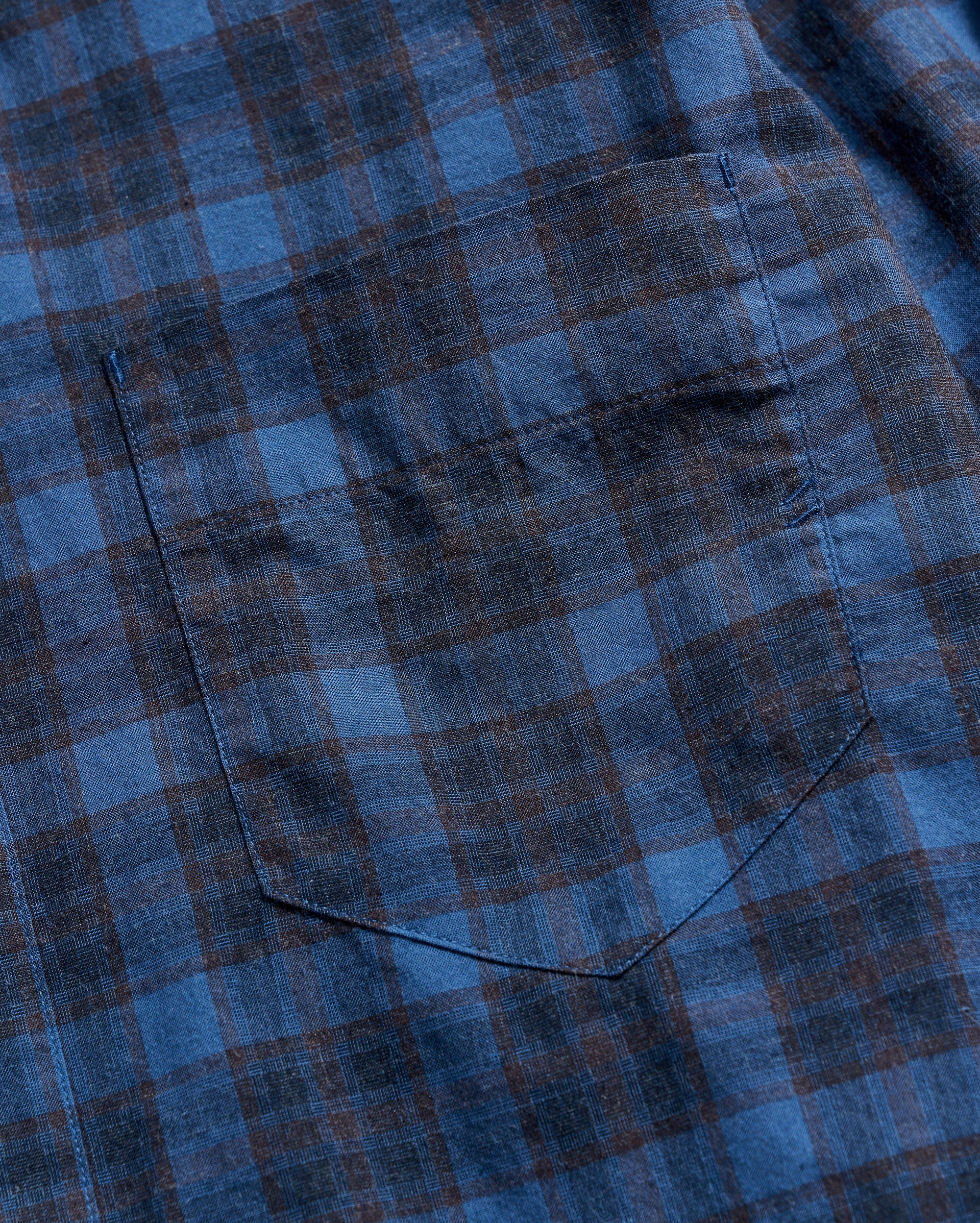 Billy Reid Melange Shadow Plaid Tuscumbia Shirt Puritan Cape Cod