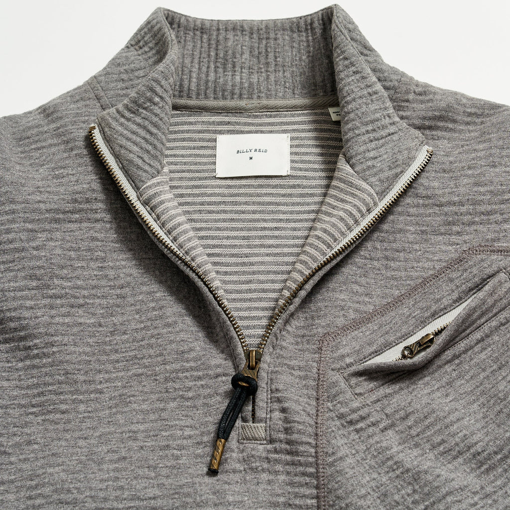 Billy Reid Quilted Half Zip