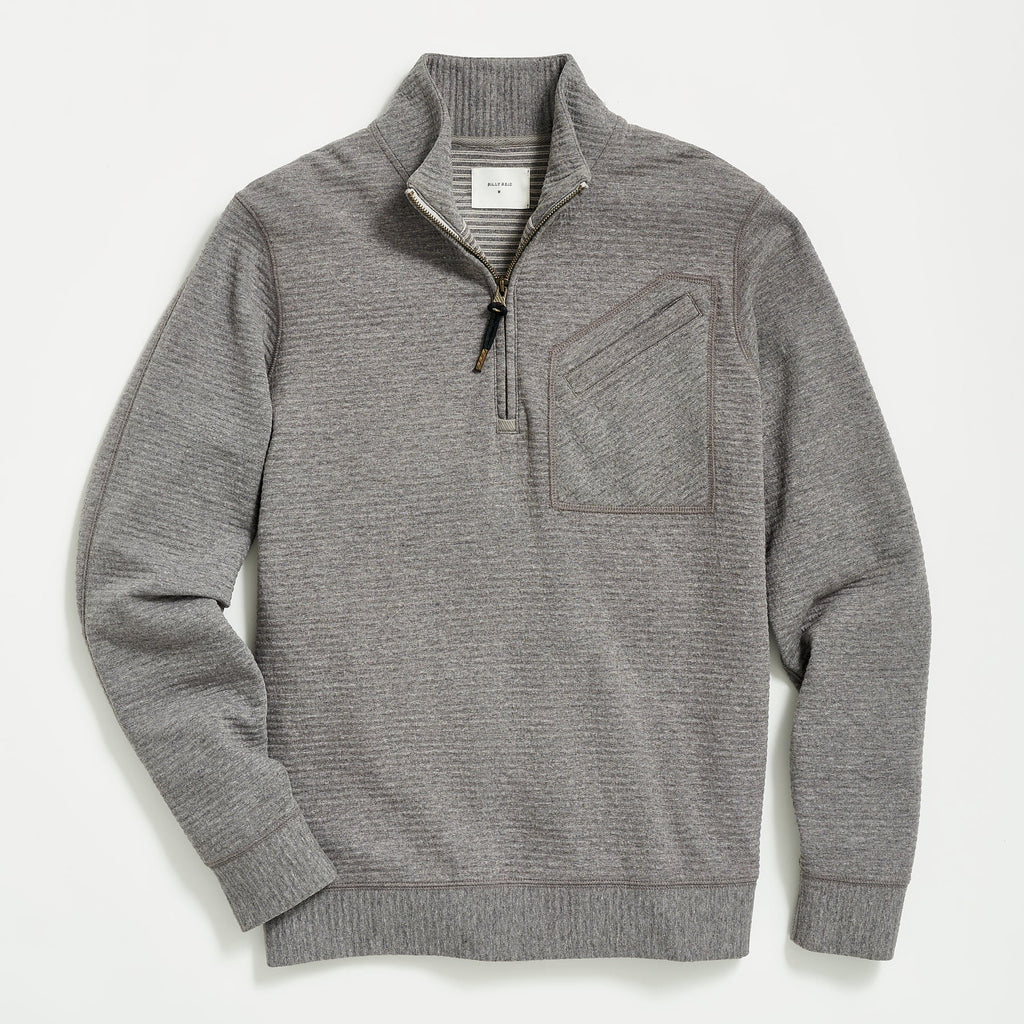 Billy Reid Quilted Half Zip